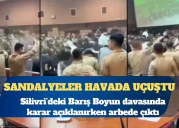 Silivri’de sandalyeler havada uçuştu: Barış Boyun davasında karar açıklanırken arbede çıktı