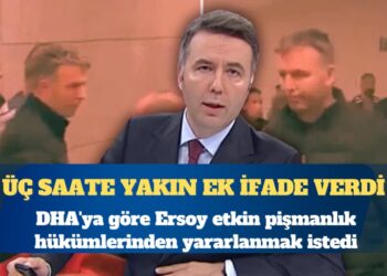 Eski Habertürk TV Genel Yayın Yönetmeni Mehmet Akif Ersoy, ‘etkin pişmanlık’tan yararlanmak için üç saate yakın ek ifade verdi; yeniden cezaevine gönderildi