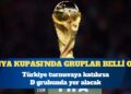 Dünya Kupası’nda gruplar belli oldu: Türkiye turnuvaya katılırsa D grubunda yer alacak