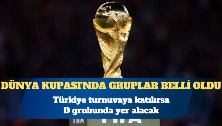 Dünya Kupası’nda gruplar belli oldu: Türkiye turnuvaya katılırsa D grubunda yer alacak