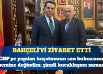Bahçeli’yi ziyaret eden Ahmet Özer: CHP’ye yapılan kuşatmanın son bulmasının önemine değindim; şimdi kucaklaşma zamanı