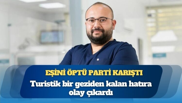 AKP’li Berlin’de eşini öptü, parti karıştı