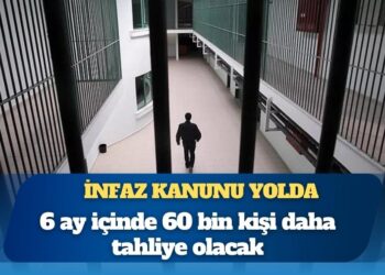İnfaz kanunu yolda: 6 ay içinde 60 bin kişi daha tahliye olacak