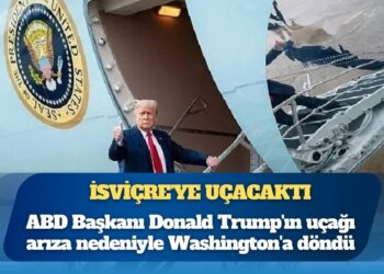 İsviçre’ye uçacaktı: ABD Başkanı Donald Trump’ın uçağı arıza nedeniyle Washington’a döndü