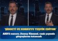 ABD’li sunucu Jimmy Kimmel, canlı yayında gözyaşlarını tutamadı: Trump, hostes fıstık getirmedi diye uçağı düşürmeye çalışan bir pilot; korkuyu ve şiddeti teşvik ediyor