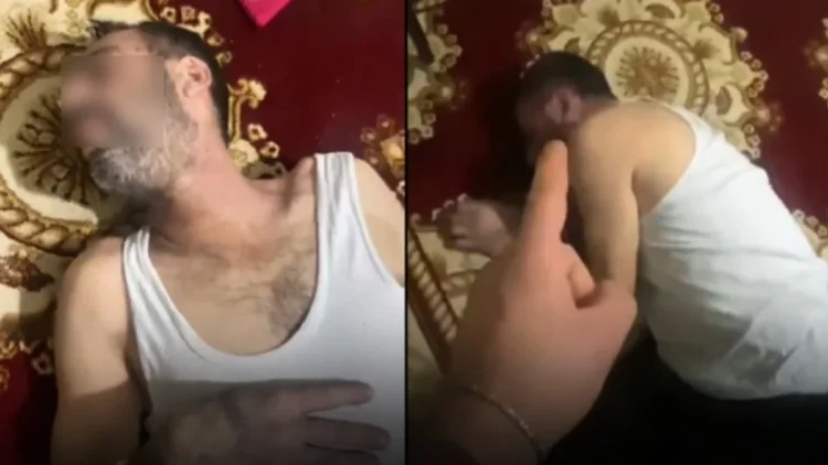 Babasını öldüresiye dövdü, görüntüleri amcasına yolladı