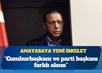 ‘Erdoğan Anayasası’ndan ilk sızıntılar: Cumhurbaşkanı ve parti başkanı farklı olsun