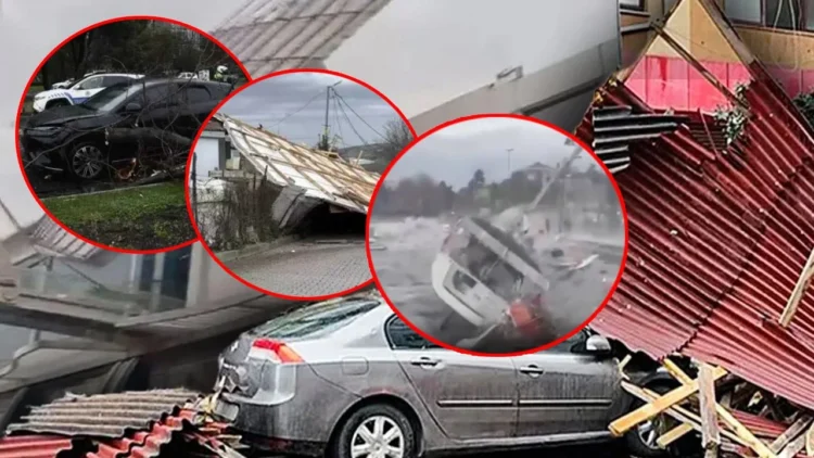 İstanbul’da fırtına: Çatılar uçtu, ağaçlar kökünden söküldü