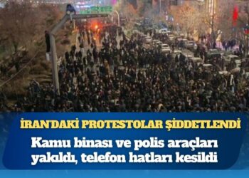 İran’daki protestolar şiddetlendi: Kamu binası ve polis araçları yakıldı, telefon hatları kesildi