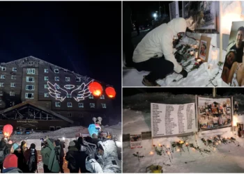 Kartalkaya’da 78 canın ardından bir yıl: Grand Kartal Otel yangınında yaşamını yitirenler için karanfil ve mumlar dikildi, dilek balonları uçuruldu