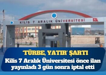 Üniversitede “kişiye özel ilân” tartışması: “Türk halk inançları, türbe, yatır…” şartı gündem oldu, ilân iptal edildi