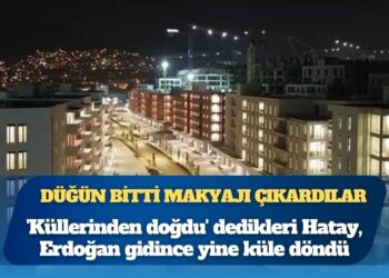 Düğün bitti makyajı çıkardılar: “Şov için serilen asfalt parçalandı, elektrik kesildi, altyapı çöktü”