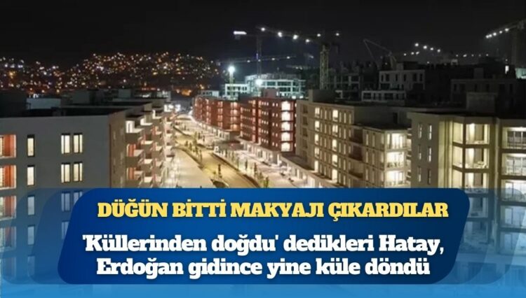 Düğün bitti makyajı çıkardılar: “Şov için serilen asfalt parçalandı, elektrik kesildi, altyapı çöktü”