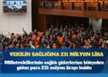 Milletvekillerinin sağlık giderlerine bütçeden giden para 231 milyon lirayı buldu