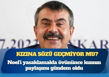 Noel’i yasaklamakla övününce kızının paylaşımı gündem oldu: Bakan Tekin’in sözü kızına geçmiyor mu?