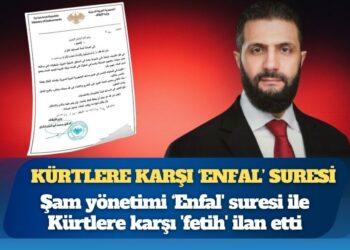 Şam yönetiminden Saddam’ı hatırlatan talimat: Kürtlere karşı ‘Enfal’ suresi