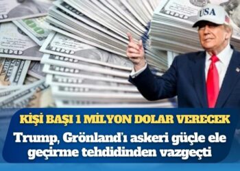 Trump her Grönlandlıya kişi başı 1 milyon dolar verecek
