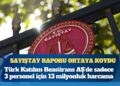 Sayıştay raporu ortaya koydu: Türk Katılım Reasürans AŞ’de sadece 3 personel için 13 milyonluk harcama