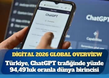 Türkiye, ChatGPT trafiğinde yüzde 94,49’luk oranla dünya birincisi
