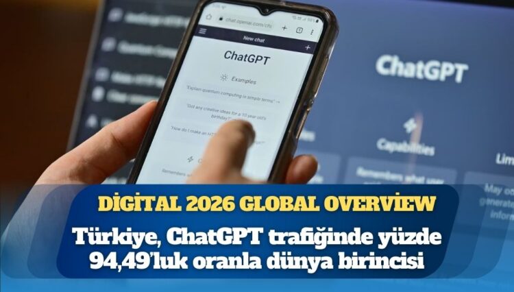 Türkiye, ChatGPT trafiğinde yüzde 94,49’luk oranla dünya birincisi
