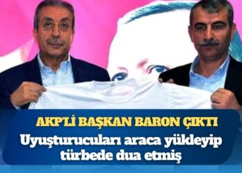 AKP’li eski başkan araca uyuşturucuyu yükleyip türbeye gitmiş