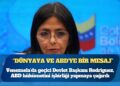 Venezuela’da geçici Devlet Başkanı Rodriguez, ABD hükümetini işbirliği yapmaya çağırdı