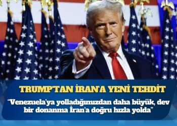 Trump’tan İran’a yeni tehdit: “Venezuela’ya yolladığımızdan daha büyük, dev bir donanma İran’a doğru hızla yolda”