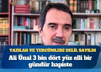 Köşe yazıları ve kitap tercümeleri delil sayıldı: Ali Ünal 3 bin dört yüz elli bir gündür hapiste