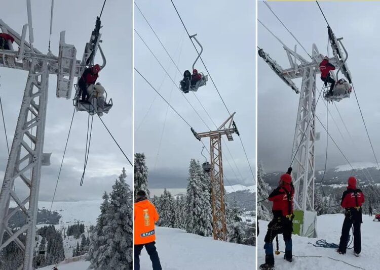 Uludağ’da telesiyej arızası: 50’ye yakın tatilci mahsur kaldı