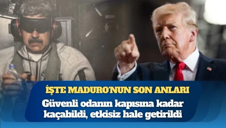 İşte Maduro’nun son anları: Güvenli odanın kapısına kadar kaçabildi