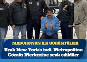 Maduro’nun ilk görüntüleri: Maduro ve eşini taşıyan uçak New York’a indi, Metropolitan Gözaltı Merkezi’ne sevk edildiler