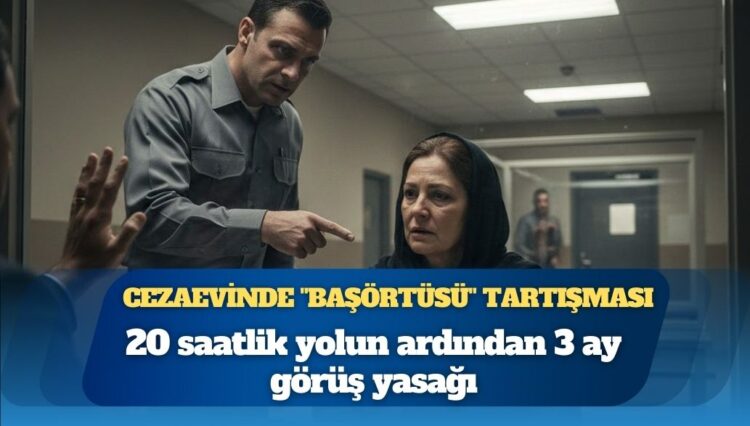 Cezaevinde “Başörtüsü” tartışması: 20 saatlik yolun ardından 3 ay görüş yasağı