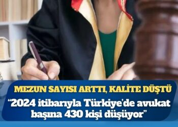Mezun sayısı arttı, kalite düştü: ‘2024 itibarıyla Türkiye’de avukat başına 430 kişi düşüyor’