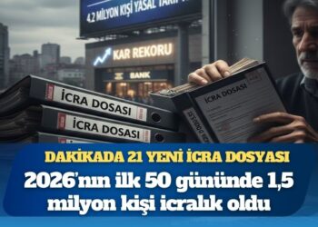 Dakikada 21 yeni icra dosyası: 2026’nın ilk 50 gününde 1,5 milyon kişi icralık oldu