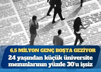 6,5 milyon genç ne eğitimde ne istihdamda: 24 yaşından küçük üniversite mezunlarının yüzde 30’u işsiz