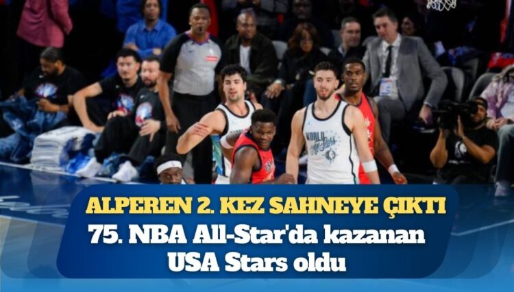 Alperen Şengün üst üste 2. kez sahneye çıktı: 75. NBA All-Star’da kazanan USA Stars oldu