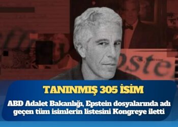ABD Adalet Bakanlığı, Epstein dosyalarında adı geçen tüm isimlerin listesini Kongreye iletti