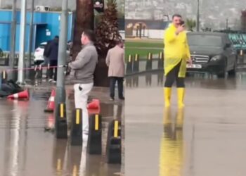 AKP’li başkanın ‘yağmurda olta’ kurgusu, belediyenin kamerasına takıldı