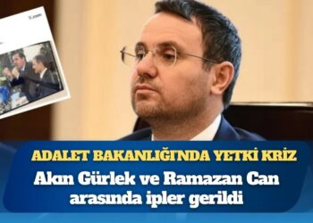 Adalet Bakanlığı’nda yetki krizi: Akın Gürlek ve Ramazan Can arasında ipler gerildi