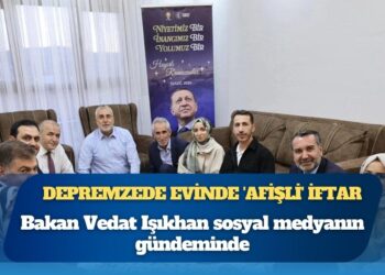 Reklam panosu iftar sofrasına konuk oldu: Bakan Işıkhan’ın paylaştığı karelere tepki yağıyor