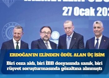 Erdoğan’ın elinden ödül alan üç isim: Biri ceza aldı, biri İBB dosyasında sanık, biri rüşvet soruşturmasında gözaltına alınmıştı
