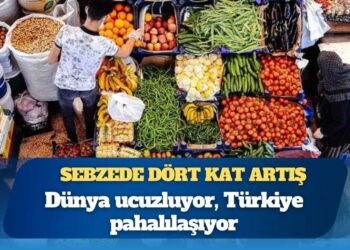 Sebzede dört kat artış: Dünya ucuzluyor, Türkiye pahalılaşıyor