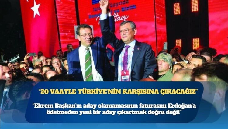 Özgür Özel: Ekrem Başkan’ın aday olamamasının faturasını Erdoğan’a ödetmeden yeni bir aday çıkartmak doğru değil