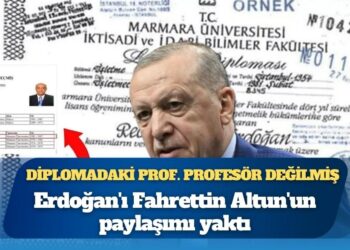 Diplomadaki Prof. profesör değilmiş: Erdoğan’ı Fahrettin Altun’un paylaşımı yaktı