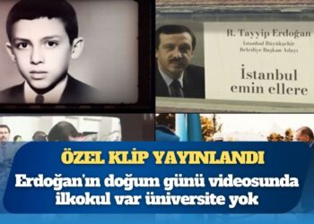 Erdoğan’ın doğum günü videosunda ilkokul var üniversite yok