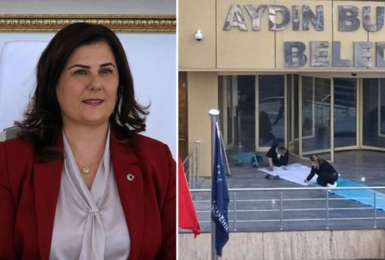 Erdoğan’ın yürüyeceği halıyı ütületti