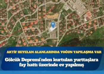 17 Ağustos depreminden kurtulan depremzedelere aktif fay hattının üstüne ev yapılmış