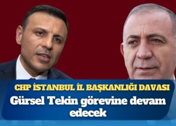 CHP İstanbul İl Başkanlığı davası: Özgür Çelik, “3 tane mazbatam var” dedi, hâkim “konuşma hakkınız yok” yanıtını verdi; Gürsel Tekin görevine devam edecek