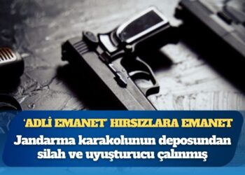 ‘Adli emanet’ hırsızlara emanet: Jandarma karakolunun deposundan silah ve uyuşturucu çalınmış