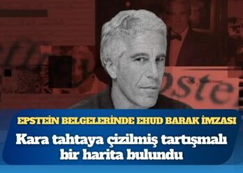 Epstein belgelerinde Ehud Barak imzası: Kara tahtaya çizilmiş tartışmalı bir harita bulundu
